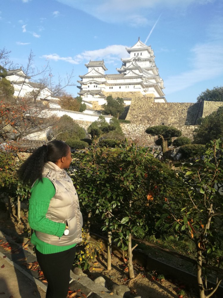 姫路城での写真